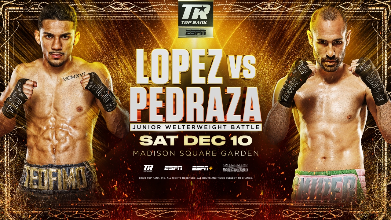 Teofimo Lopez vs Jose Pedraza
